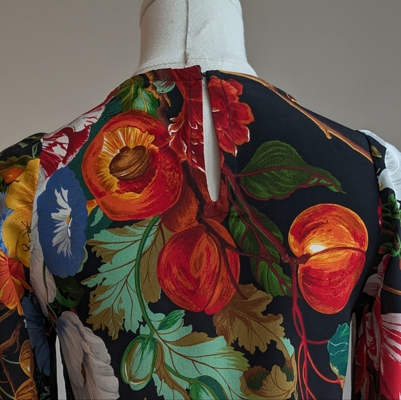 Silk Rose Garden Print Blouse - Picture 6 of 11